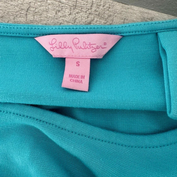 Lilly Pulitzer Jonah Shorely Blue Ball Chain Belted Tunic Dress Nautical Small - Picture 7 of 9